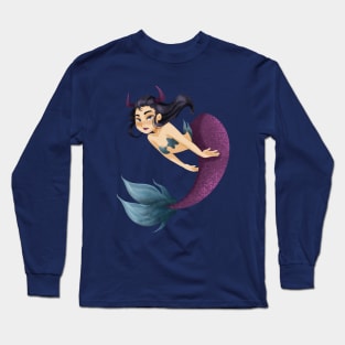 Taurus Mermaid Long Sleeve T-Shirt